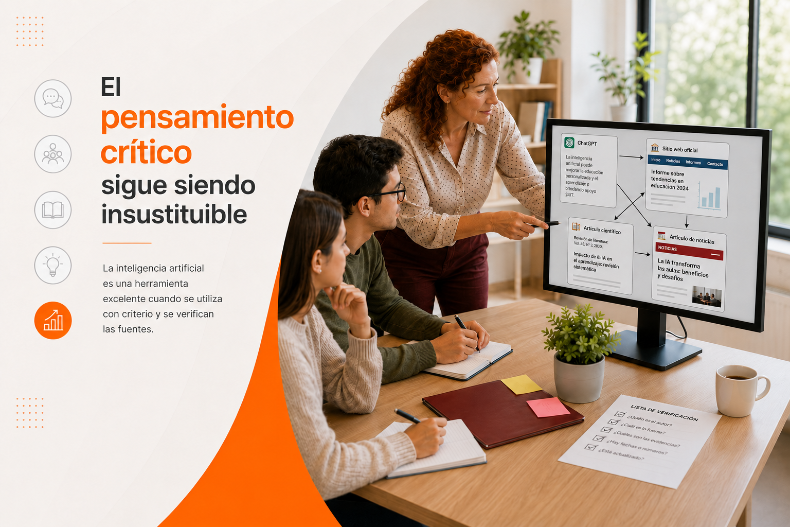 La inteligencia artificial es una herramienta excelente cuando se utiliza con criterio y se verifican las fuentes.