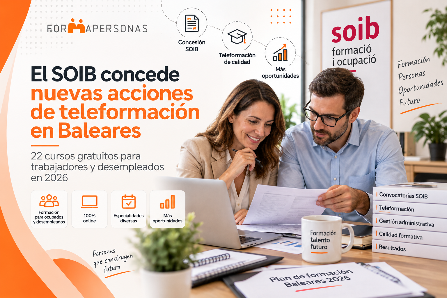 En este momento estás viendo El SOIB concede nuevas acciones de teleformación en Baleares: 22 cursos gratuitos en 2026